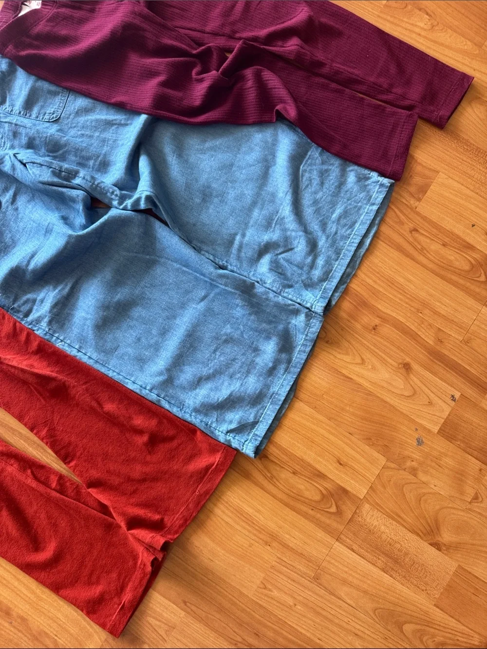 Cat & Jack 3 Girls pants: 1 Blue Elastic-Waist Denim + 2 Leggings